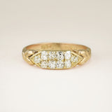 Antique, Edwardian double row diamond band