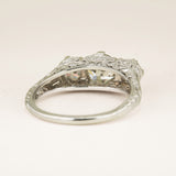 Antique, Edwardian diamond three-stone ring