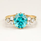 Vintage, 1940s zircon and diamond ring