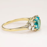 Vintage, 1940s zircon and diamond ring