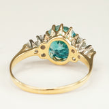 Vintage, 1940s zircon and diamond ring