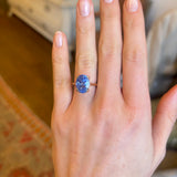 Blue sapphire cocktail ring