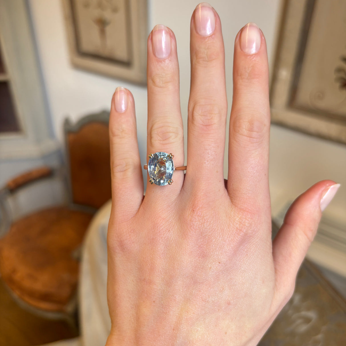 3131-Light blue sapphire cocktail ring-3