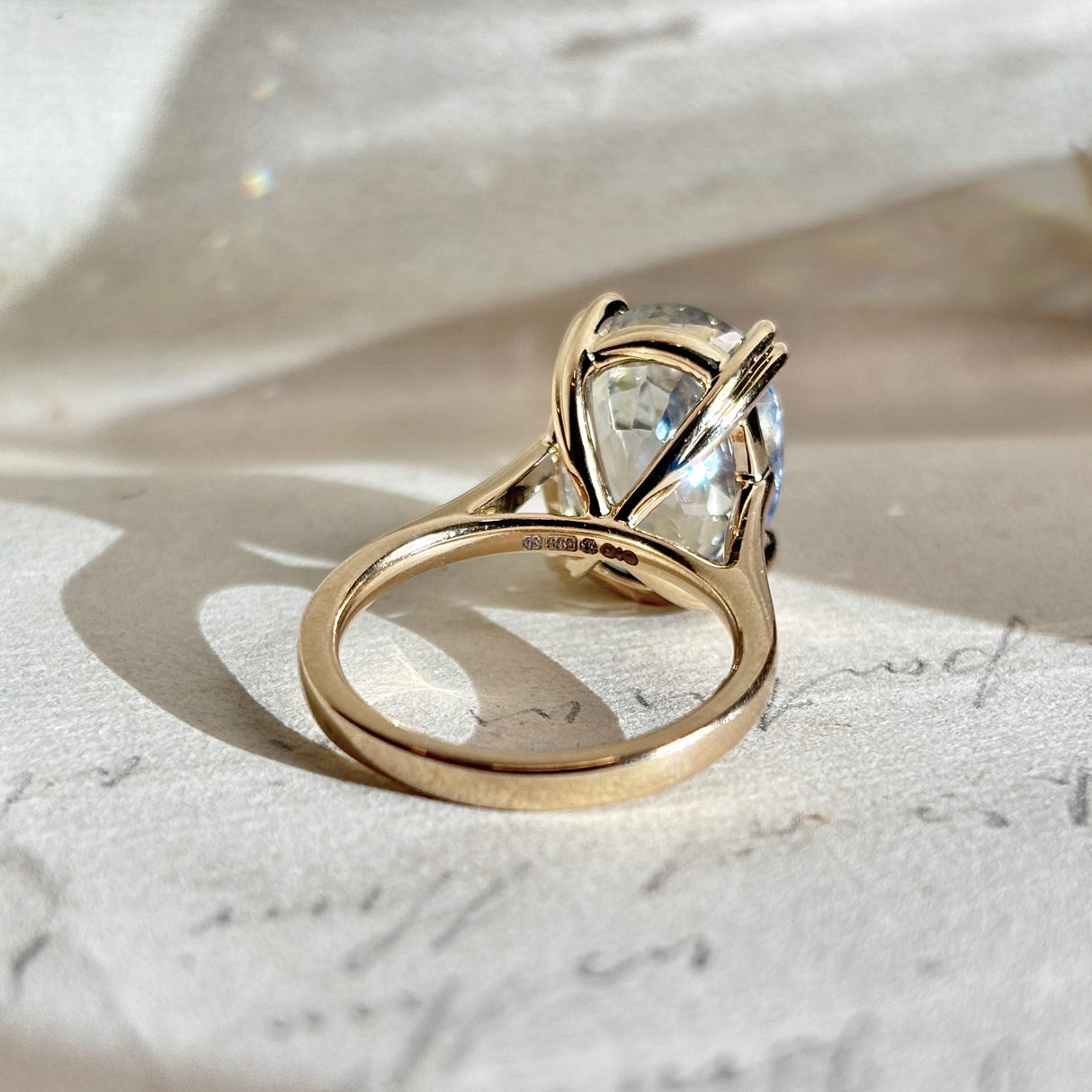 Light blue sapphire cocktail ring