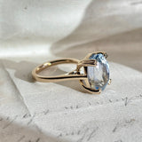 Light blue sapphire cocktail ring
