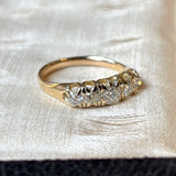 Antique, Victorian diamond five-stone ring