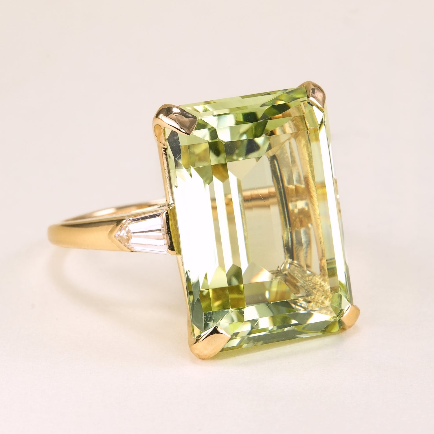 Vintage, Cartier 1950s green beryl and diamond cocktail ring