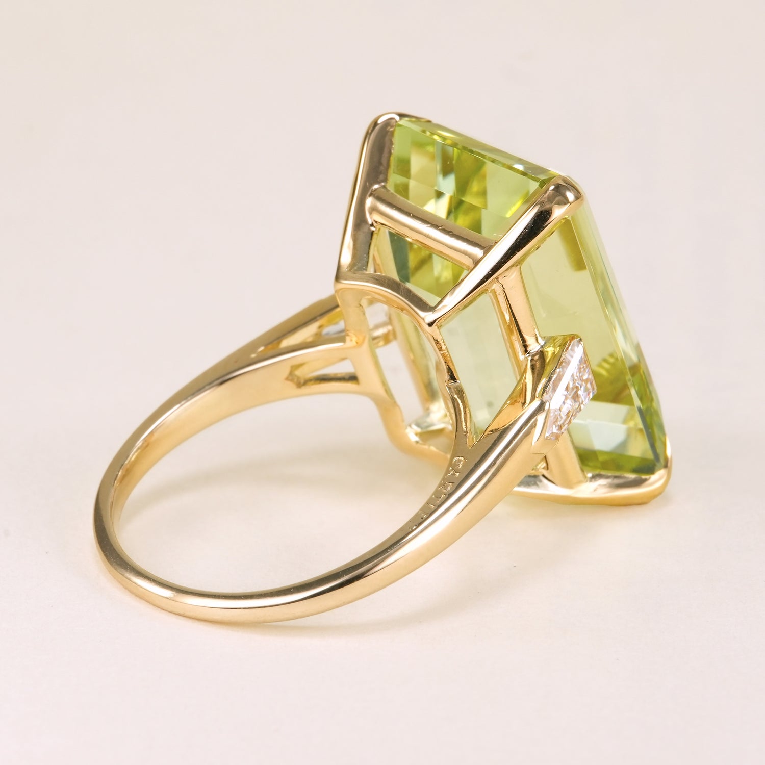 Vintage, Cartier 1950s green beryl and diamond cocktail ring