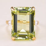 Vintage, Cartier 1950s green beryl and diamond cocktail ring