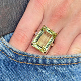 Vintage, Cartier 1950s green beryl and diamond cocktail ring