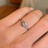 Vintage, 1920s diamond solitaire engagement ring