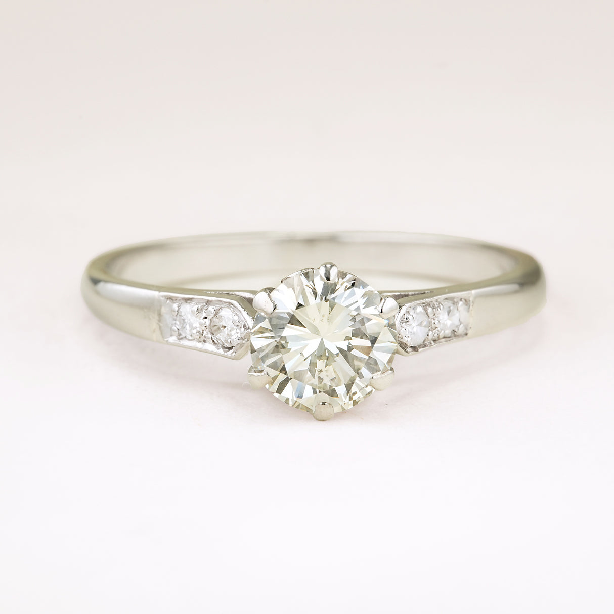 Vintage, 1920s diamond solitaire ring
