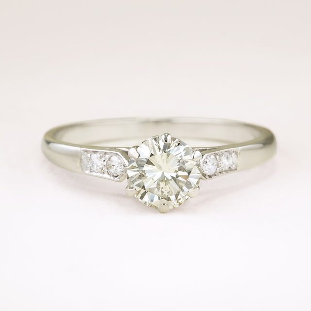 Vintage, 1920s diamond solitaire ring
