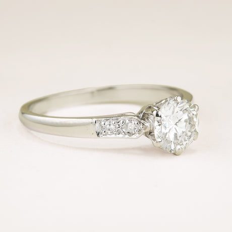 Vintage, 1920s diamond solitaire ring