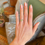 Antique, Victorian 2.88ct Champagne diamond solitaire engagement ring