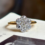 Antique, Edwardian diamond daisy cluster ring
