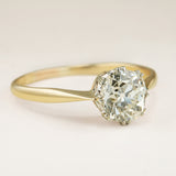 Antique, Edwardian diamond solitaire engagement ring