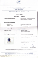 Vintage, 7ct sapphire & diamond cluster ring