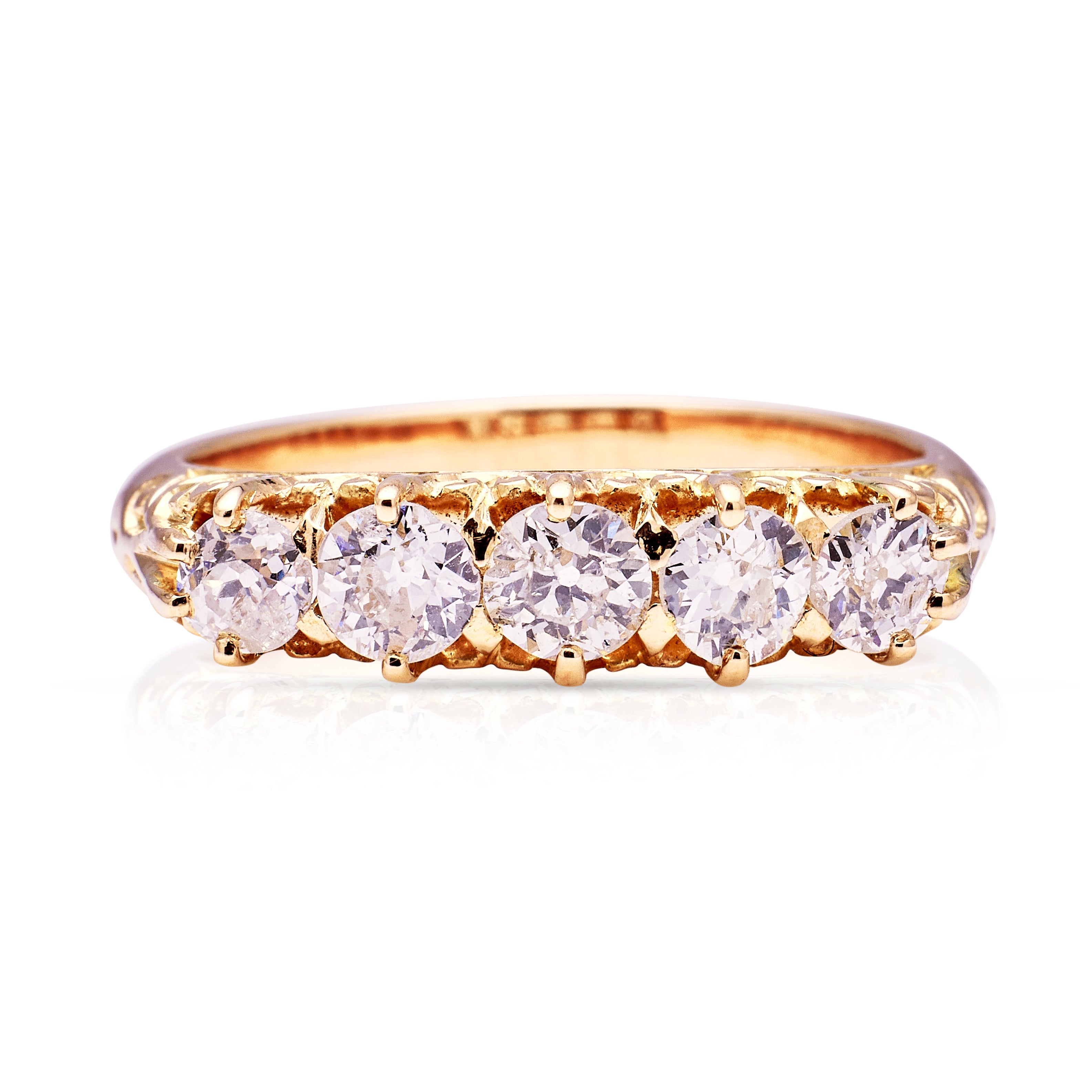 18ct rose gold 1ct diamond ring 18ct rose gold 1ct diamond ring
