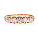 Antique, Victorian diamond half hoop ring