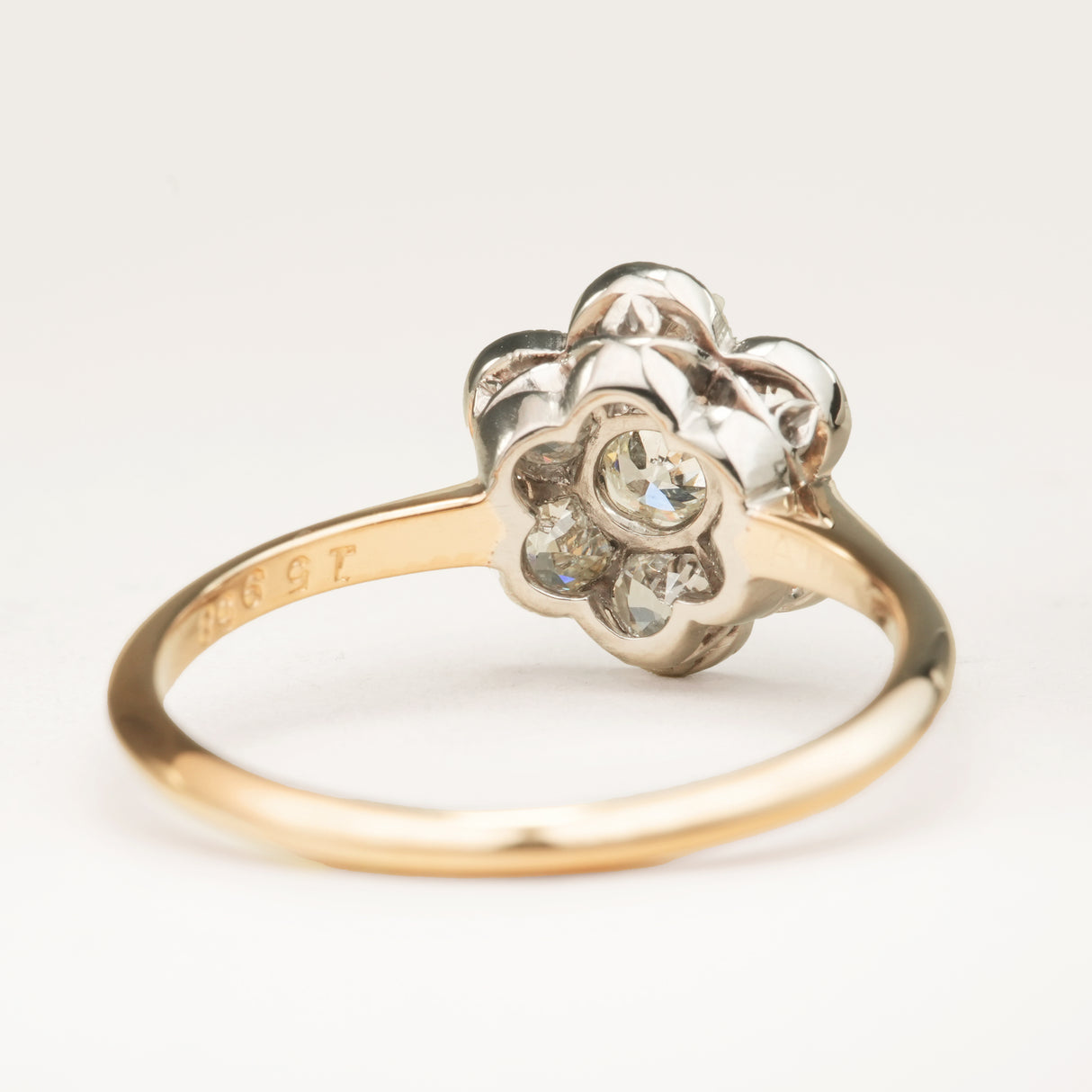Antique, Edwardian diamond daisy cluster ring