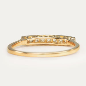 Antique, 1920's old-cut diamond half-eternity ring