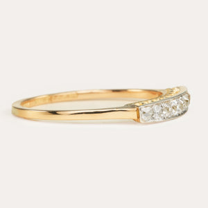 Antique, 1920's old-cut diamond half-eternity ring
