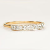 Antique, 1920's old-cut diamond half-eternity ring