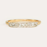 Antique, 1920's old-cut diamond half-eternity ring