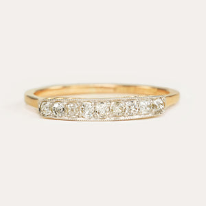 Antique, 1920's old-cut diamond half-eternity ring