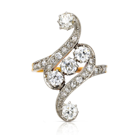 Art Nouveau Diamond Engagement Ring
