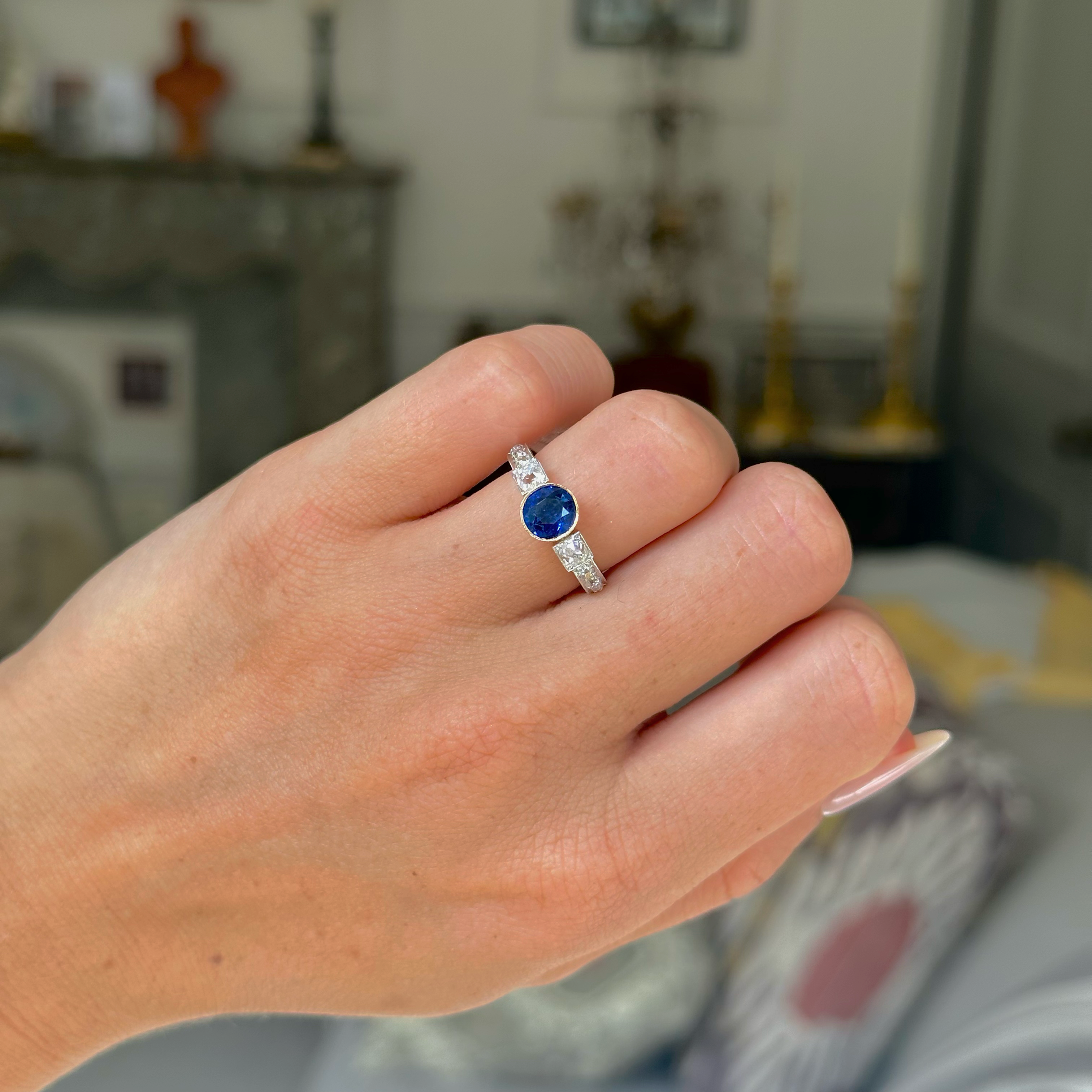 Sapphire Alternative Engagement Ring | Jewelry by Johan - Jewelry by Johan