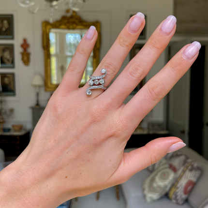 Art Nouveau Diamond Engagement Ring