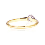 Antique, Edwardian solitaire diamond engagement ring, 18ct yellow gold & platinum