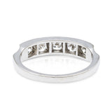 Vintage, half hoop diamond eternity ring, 18ct white gold