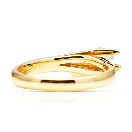 Vintage, Unique 1970s Diamond Engagement Ring, 18ct Yellow Gold