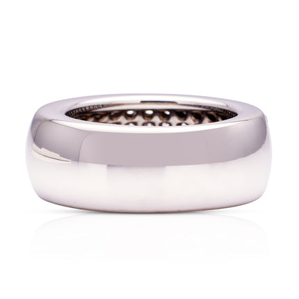 Large Diamond Band, 18ct White Gold
