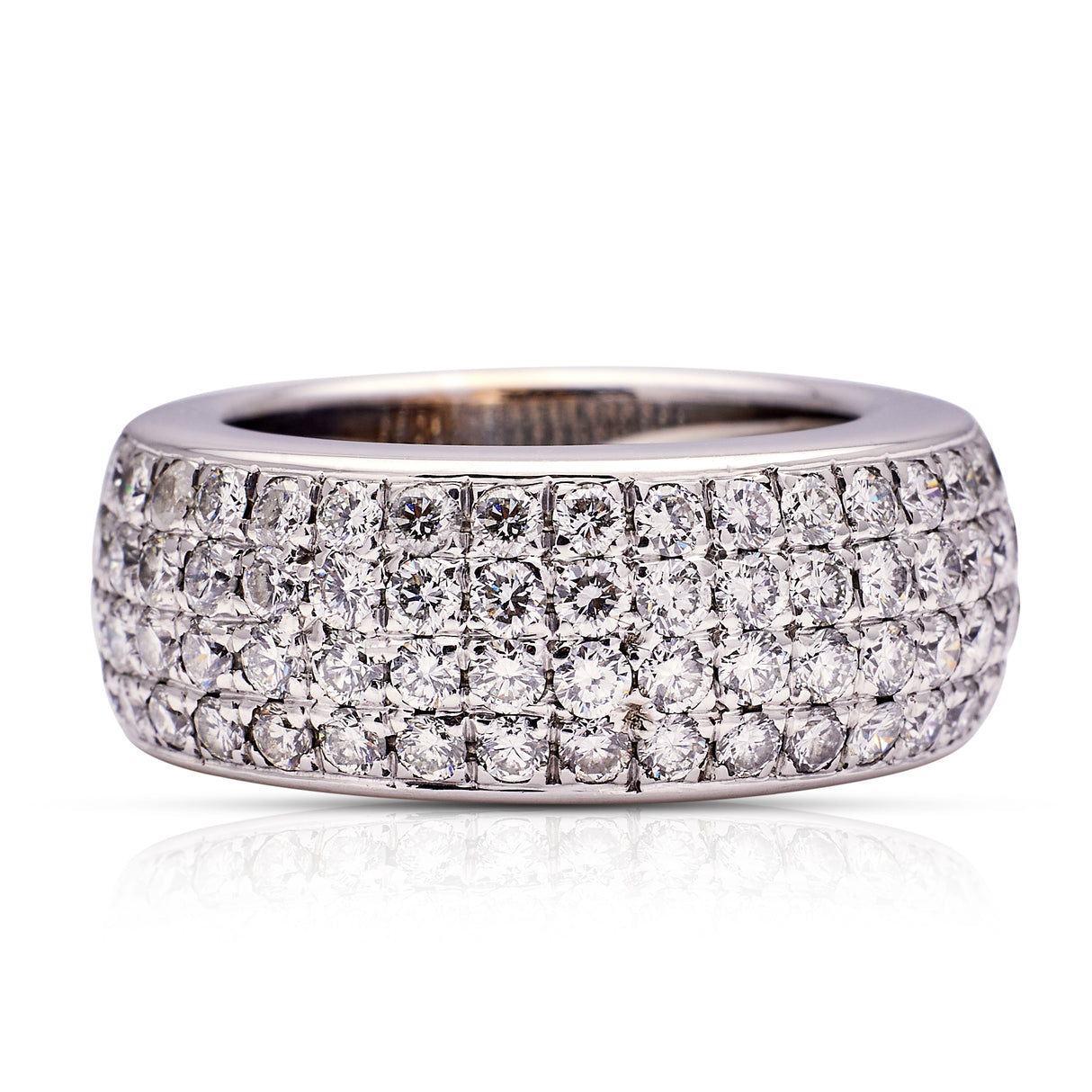 Vintage Diamond Band, 18ct White Gold