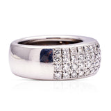 Vintage, 1900s diamond band, 18ct white gold