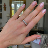 Antique diamond five-stone engagement ring