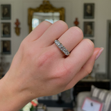 Antique diamond five-stone engagement ring