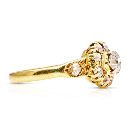 Vintage, Diamond Engagement Ring, 18ct Yellow Gold