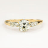 Antique, Edwardian 0.91ct old-cut diamond engagement ring