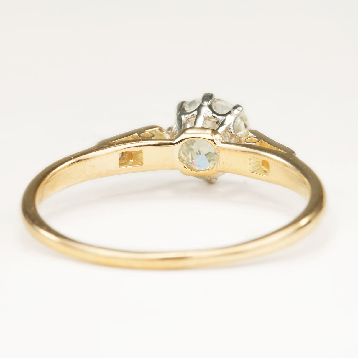 Antique, Edwardian 0.91ct old-cut diamond engagement ring