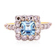 Aquamarine engagement rings