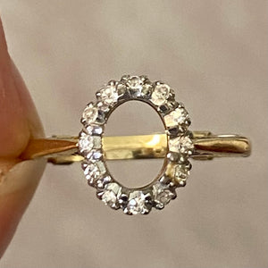 Bespoke, Vintage, 1980's emerald and diamond cluster ring