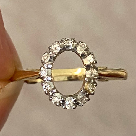 Bespoke, Vintage, 1980's emerald and diamond cluster ring