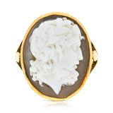 Georgian, carved cameo ring