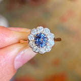 PAYMENT 2 | Antique, Edwardian colour-change sapphire & diamond cluster ring