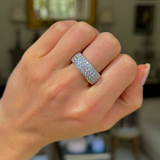 Sold! heavy diamond band, 18ct white gold